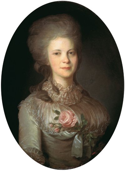 Portrait of Varvara Surovtseva by Fyodor Rokotov